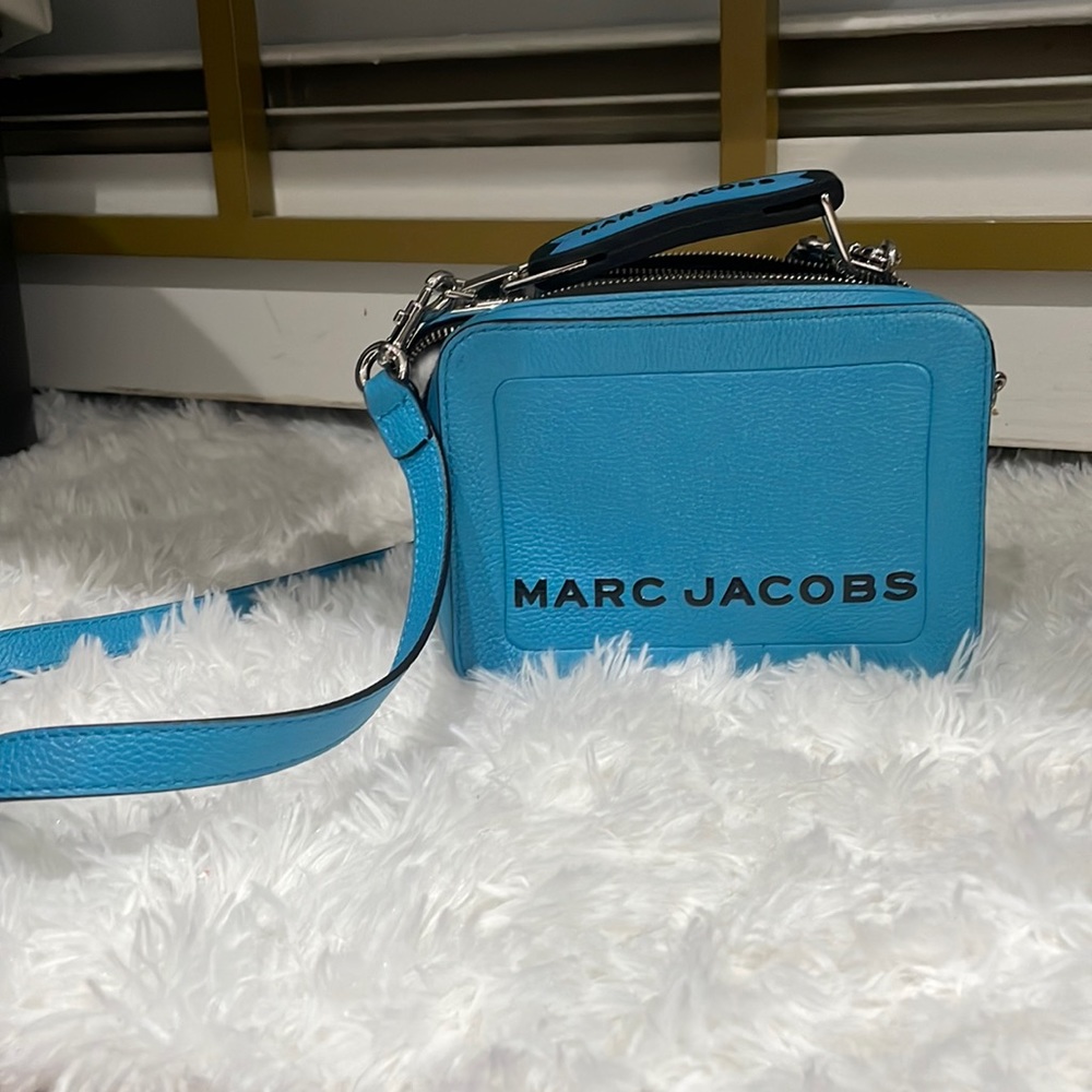 The Textured Logo Box Shoulder Bag